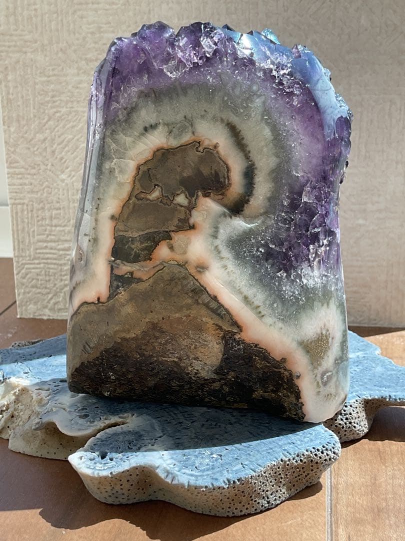 ウルグアイ産　 アメジストクラスター　瑪瑙　780g