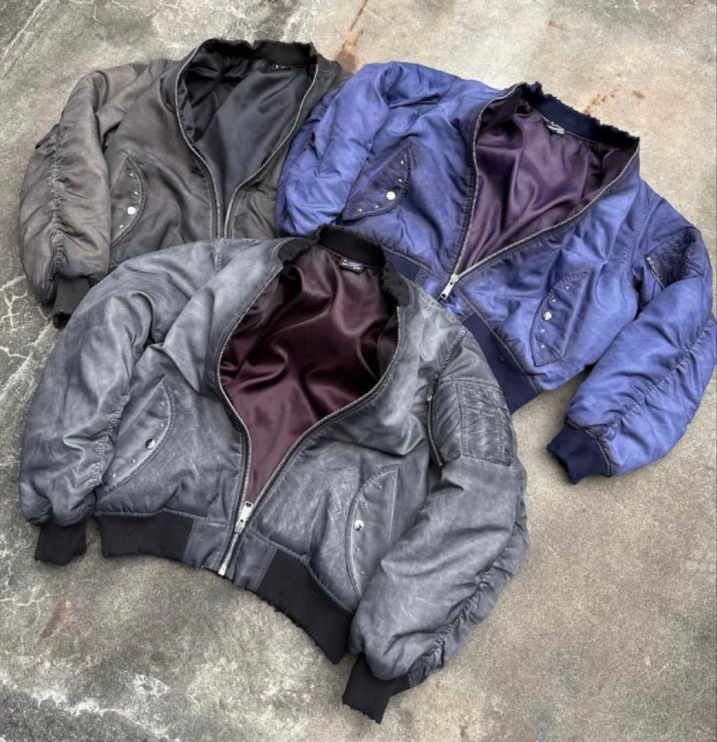 太*伯様 BELVET Faded MA-1 Bomber Jacket