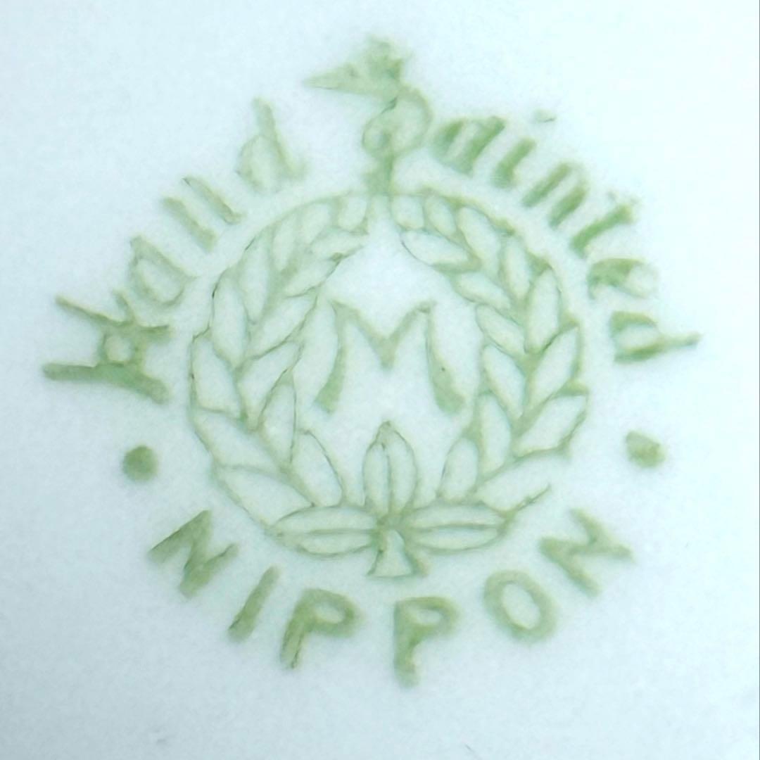 【極希少】オールドノリタケ ヤシの木風景文 両耳花瓶 M-NIPPON印 盛上げ