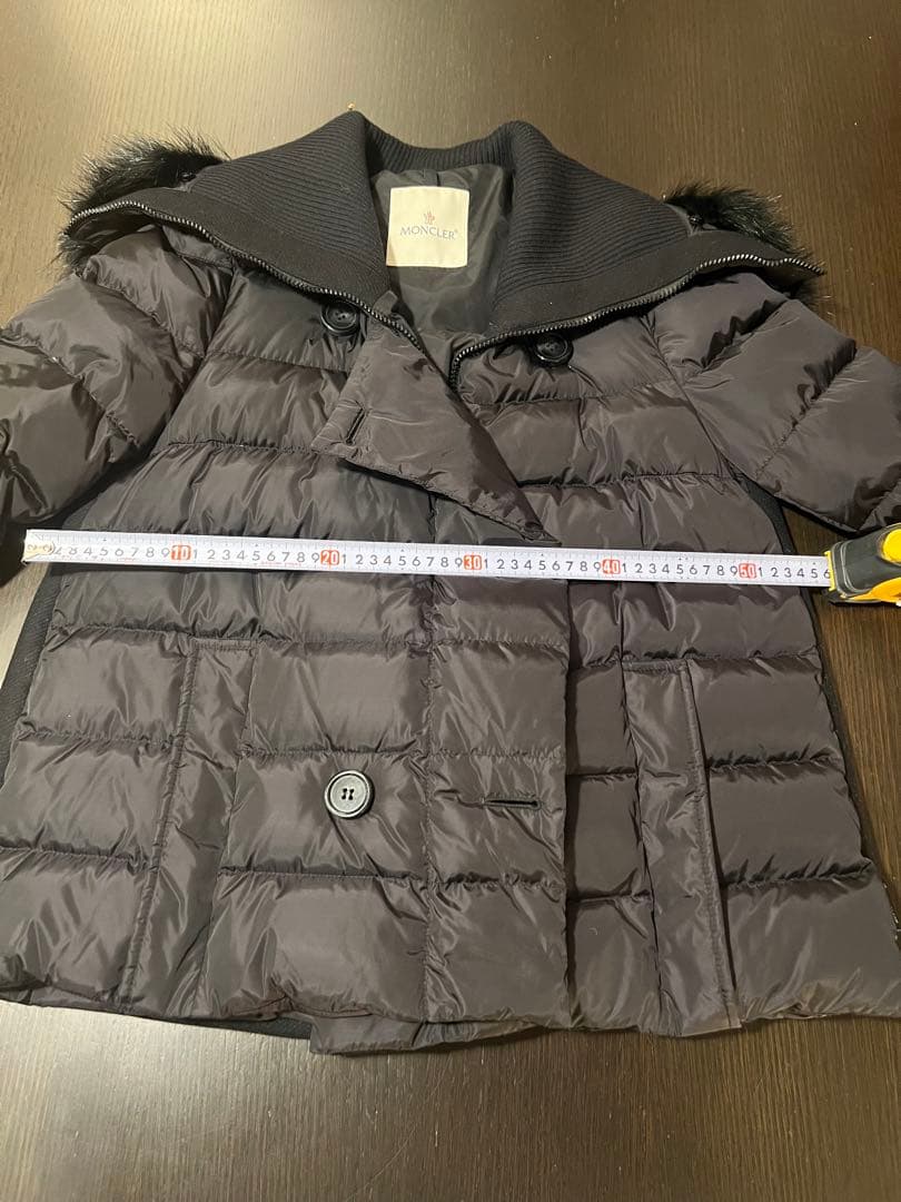 モンクレール　リアルファーウールレイヤードダウンジャケット