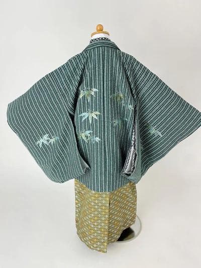 5歳 男の子 着物 七五三　羽織　袴　5-049