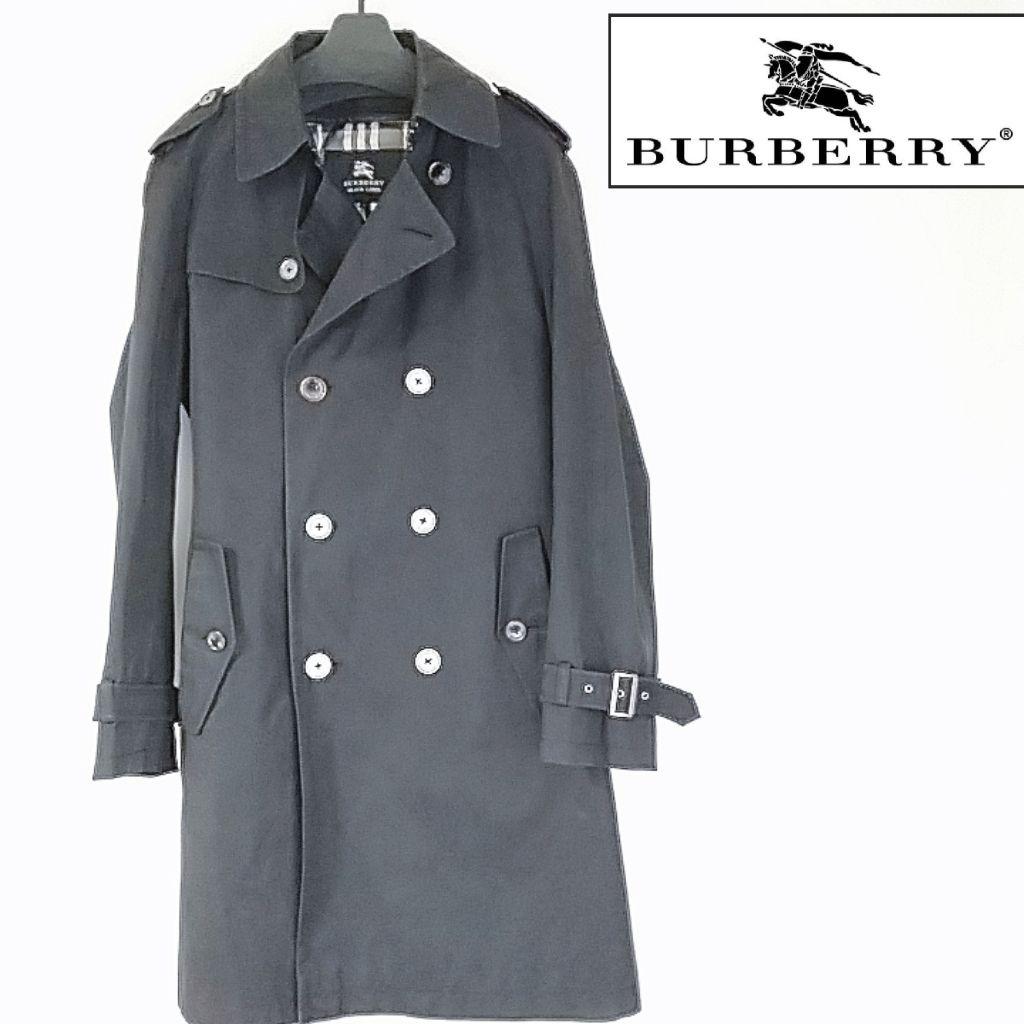 BURBERRY ダブルブレスト トレンチコート ブラック 日本製 三陽商会