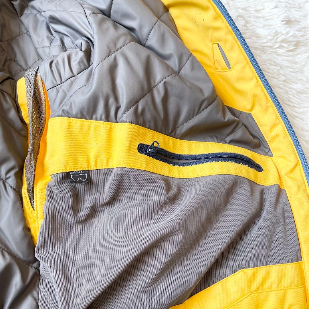 MAMMUT 多機能アウター スノージャケット Lサイズ 刺繍ロゴ イエロー