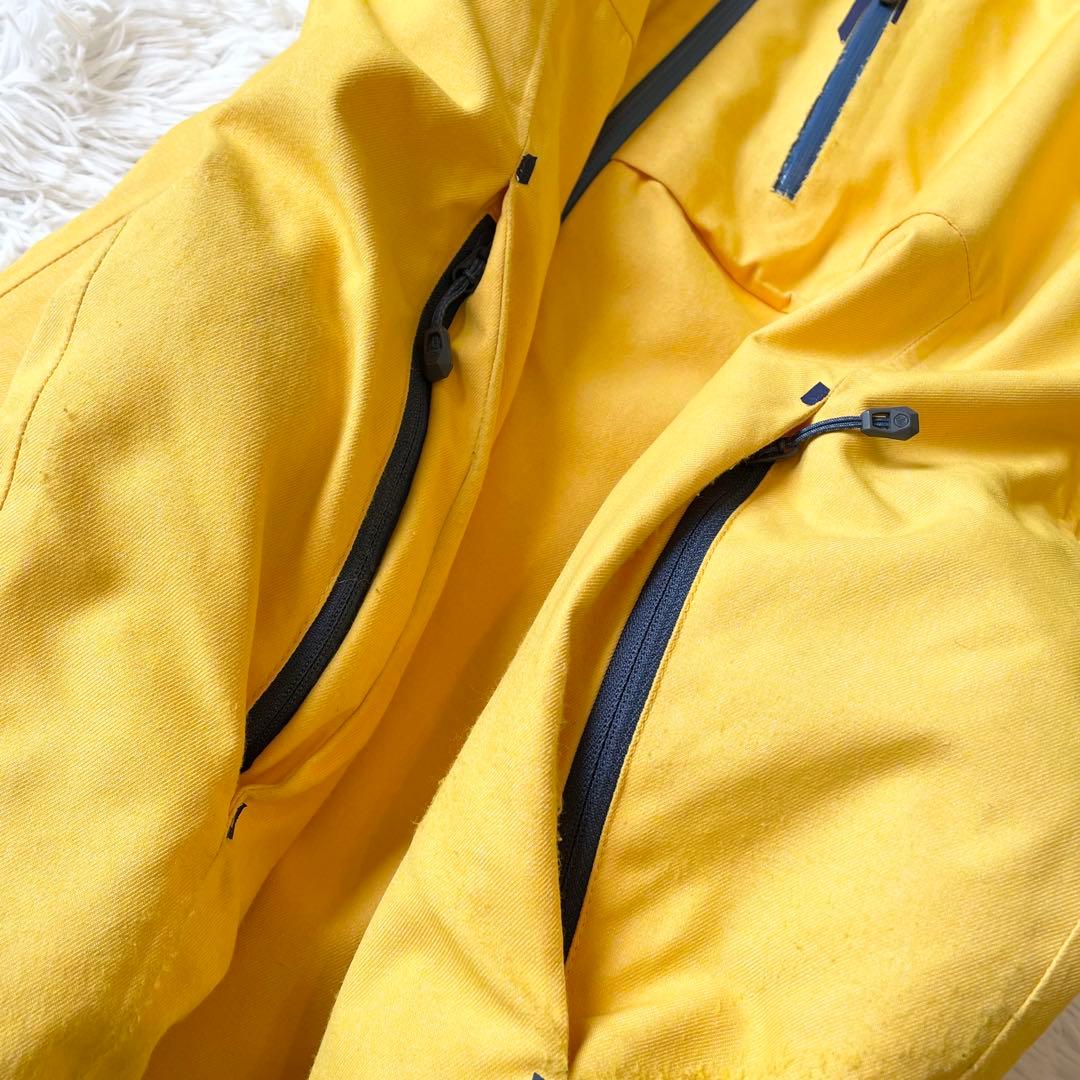 MAMMUT 多機能アウター スノージャケット Lサイズ 刺繍ロゴ イエロー