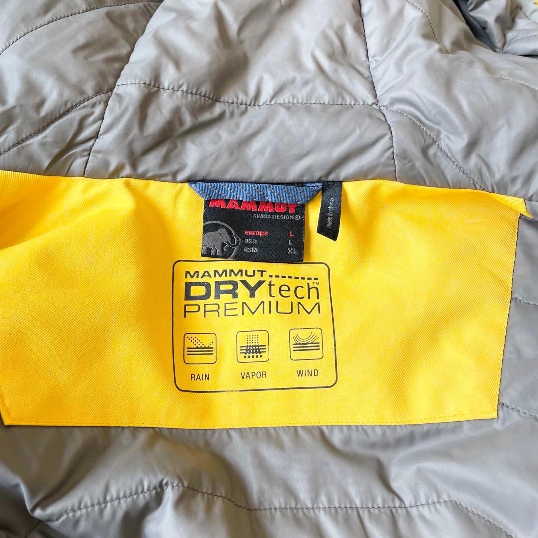 MAMMUT 多機能アウター スノージャケット Lサイズ 刺繍ロゴ イエロー