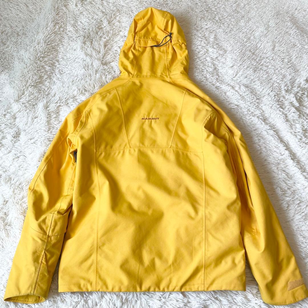 MAMMUT 多機能アウター スノージャケット Lサイズ 刺繍ロゴ イエロー