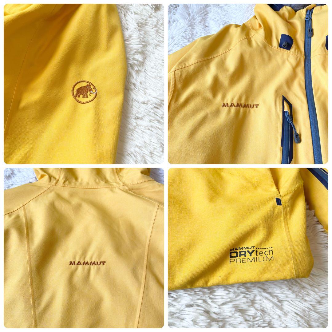 MAMMUT 多機能アウター スノージャケット Lサイズ 刺繍ロゴ イエロー