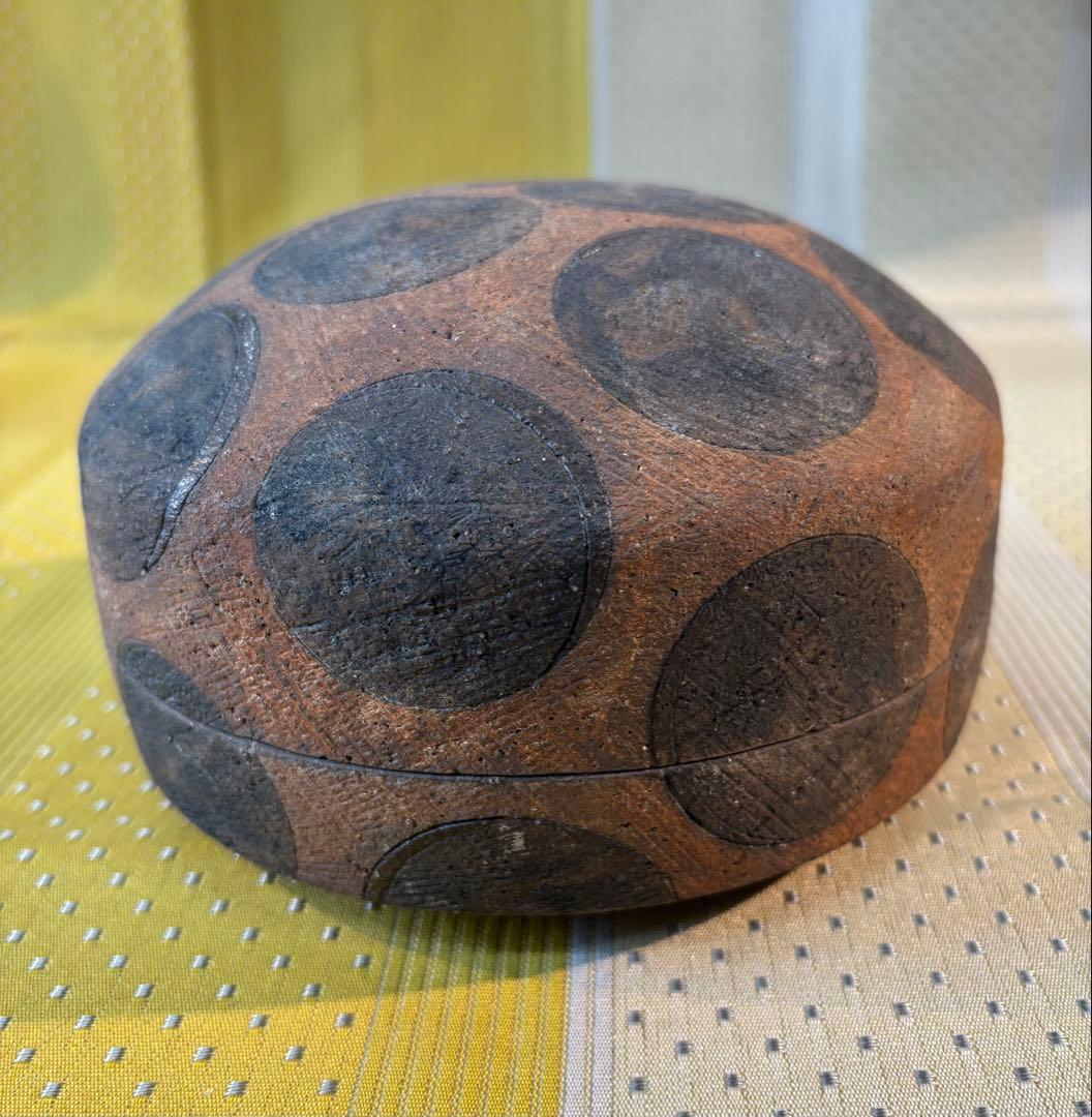 遊遊窯作　丸紋ふたもの