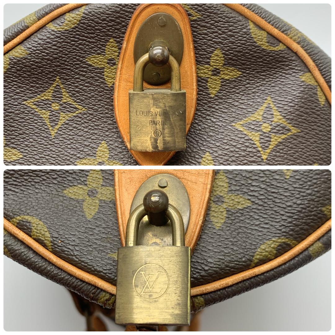 美品 ルイヴィトン モノグラム ボストンバッグ キーポル60 レザー ブラウン