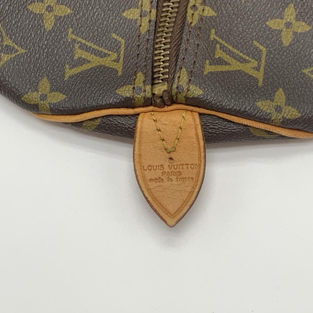 美品 ルイヴィトン モノグラム ボストンバッグ キーポル60 レザー ブラウン