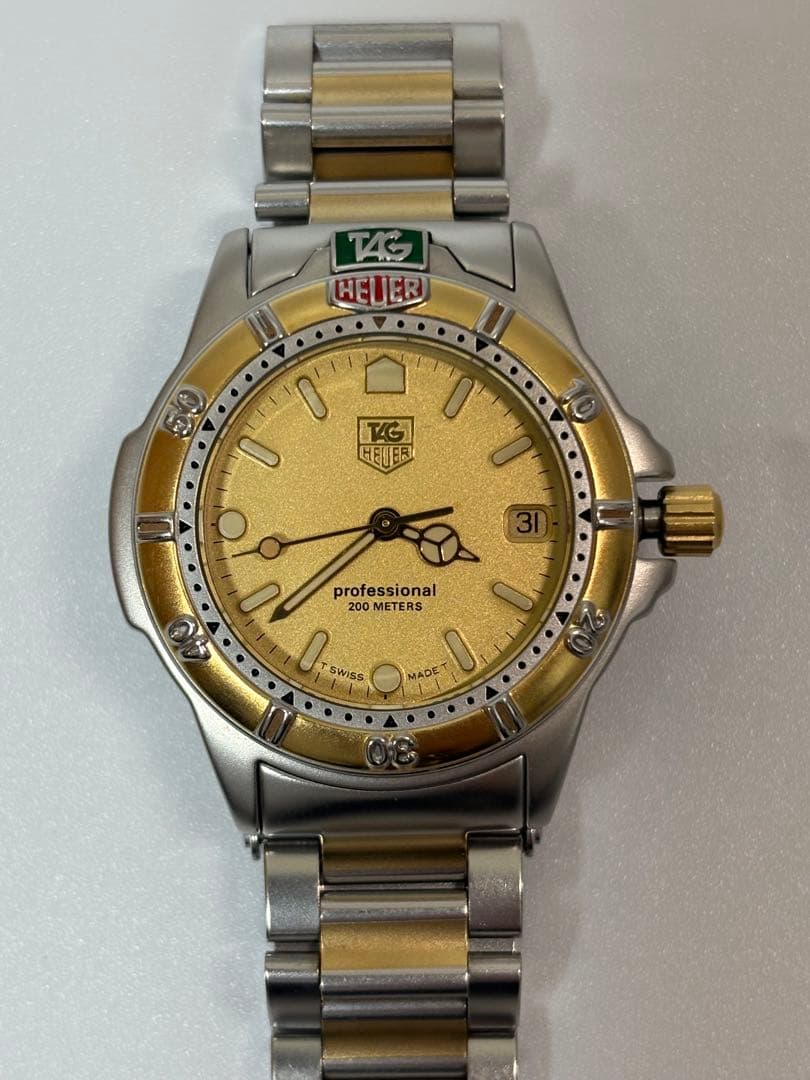 【美品 電池新品】タグホイヤー 995.413K プロフェッショナル クオーツ