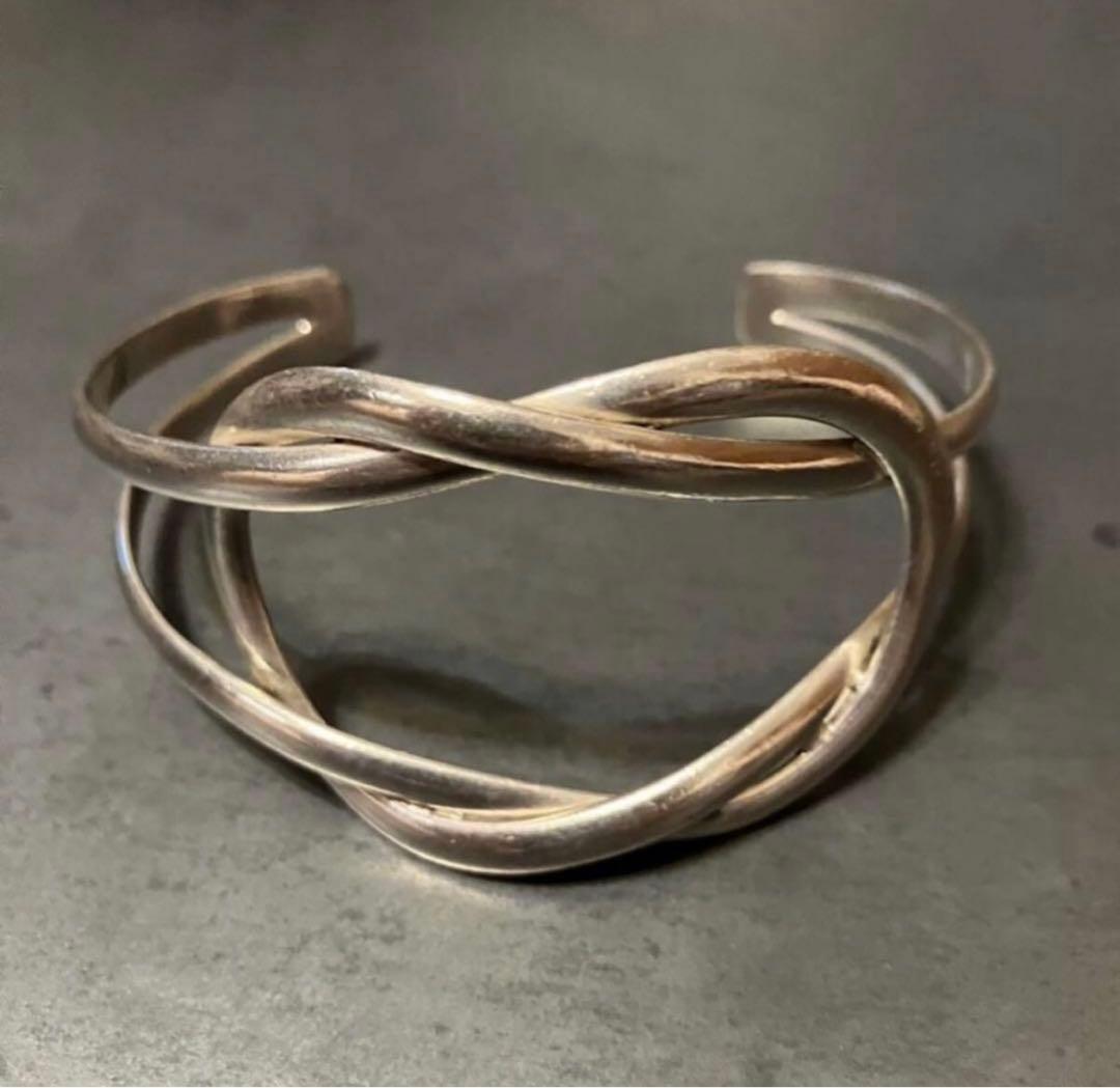 n*e様 SILVER925 KNOT BANGLE/BRACELET/シルバー
