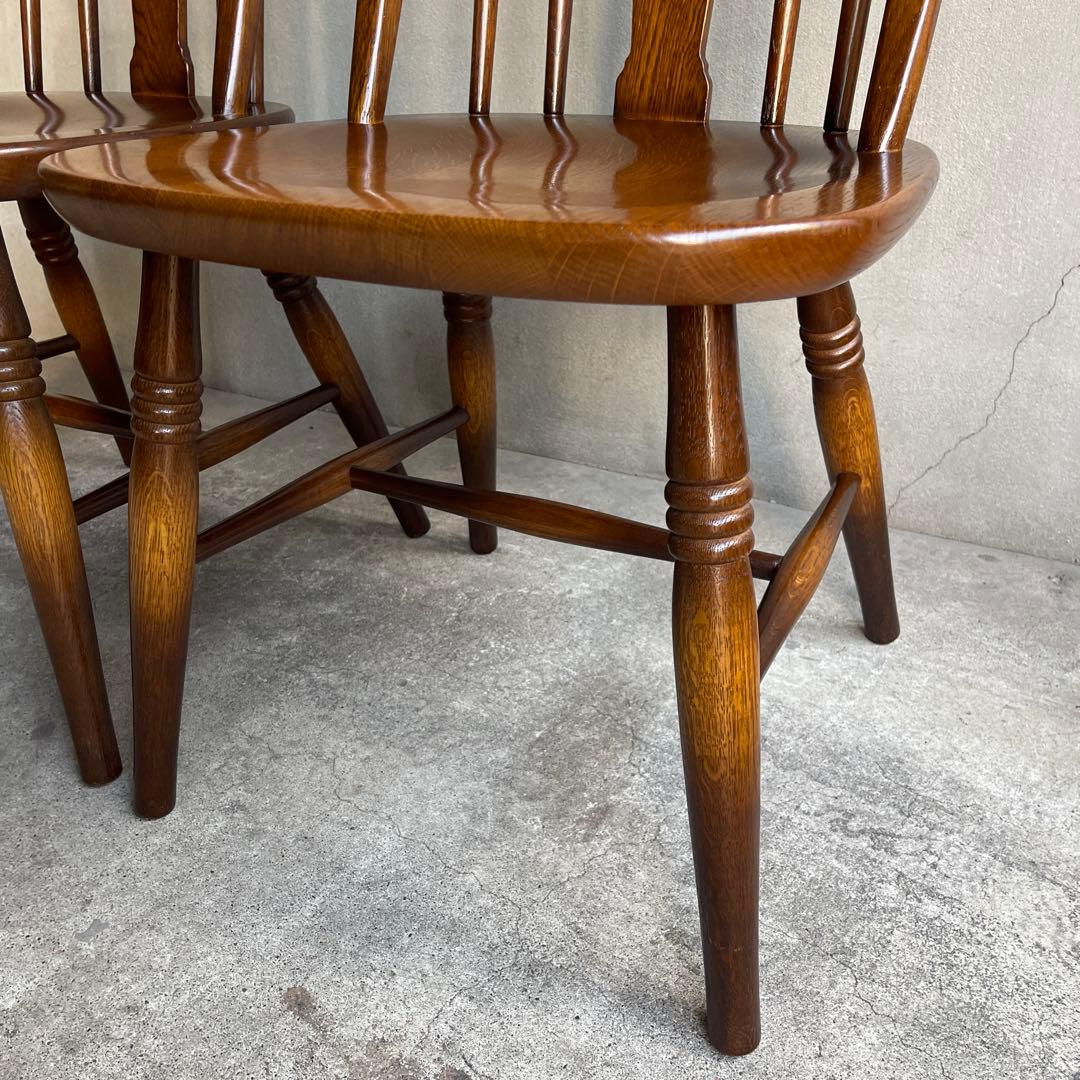希少　飛騨家具　キツツキ　曲木ウィンザーチェア　2脚セット