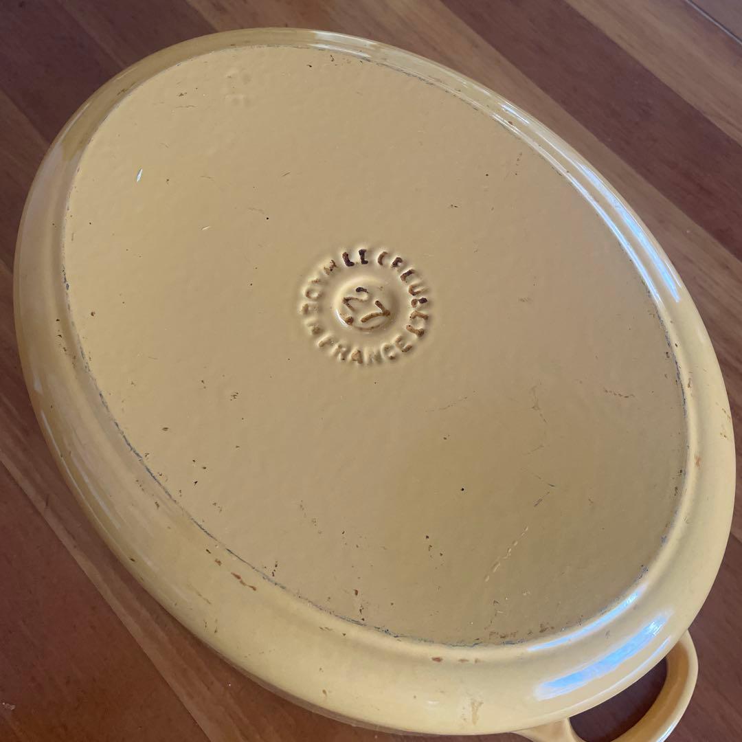 LE CREUSET ◾️ル・クルーゼ◾️両手鍋 イエロー ココットオーバル　27㎝