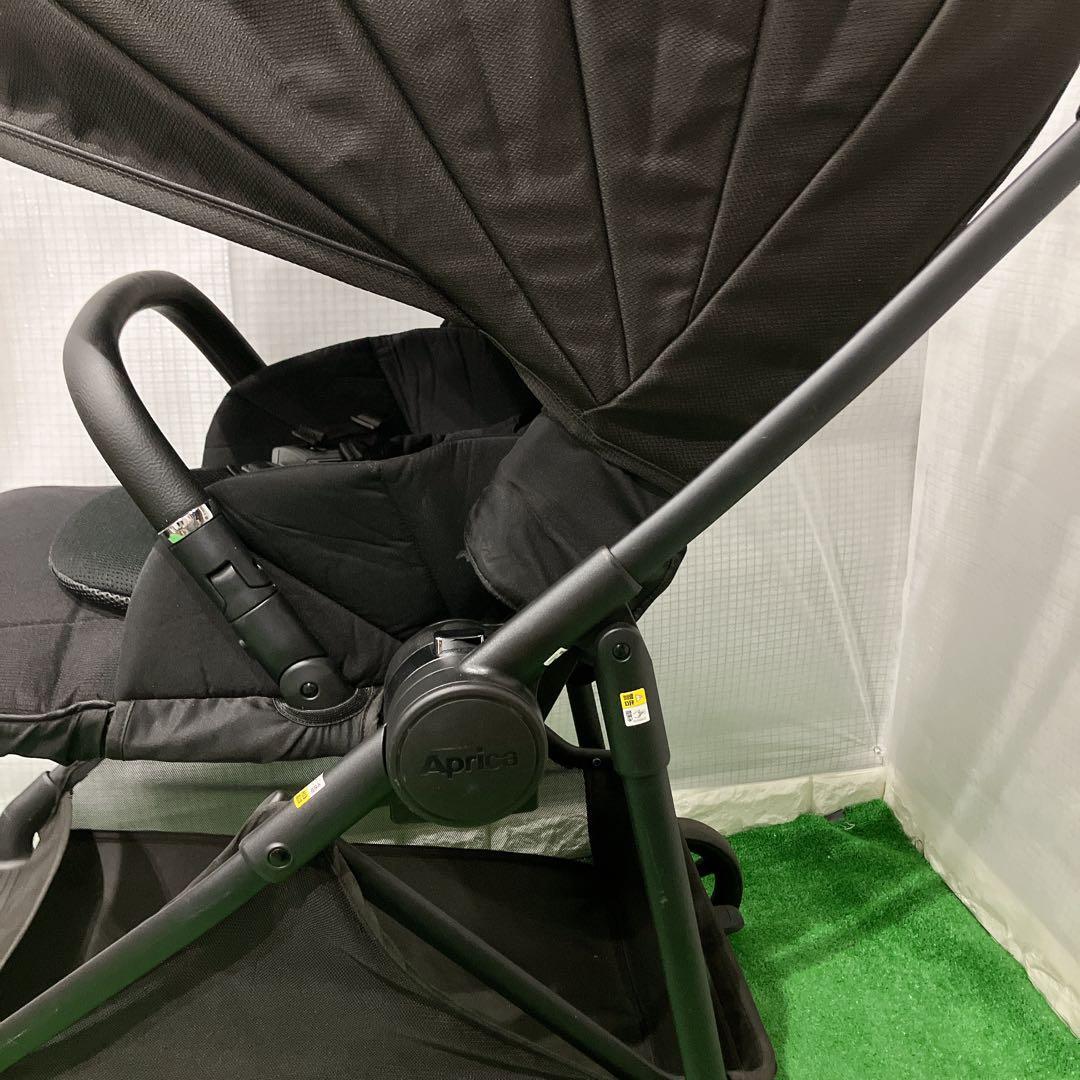 美品 LUCE ルーチェ プレミアム ピンク 限定色 ベビーカー ブラック