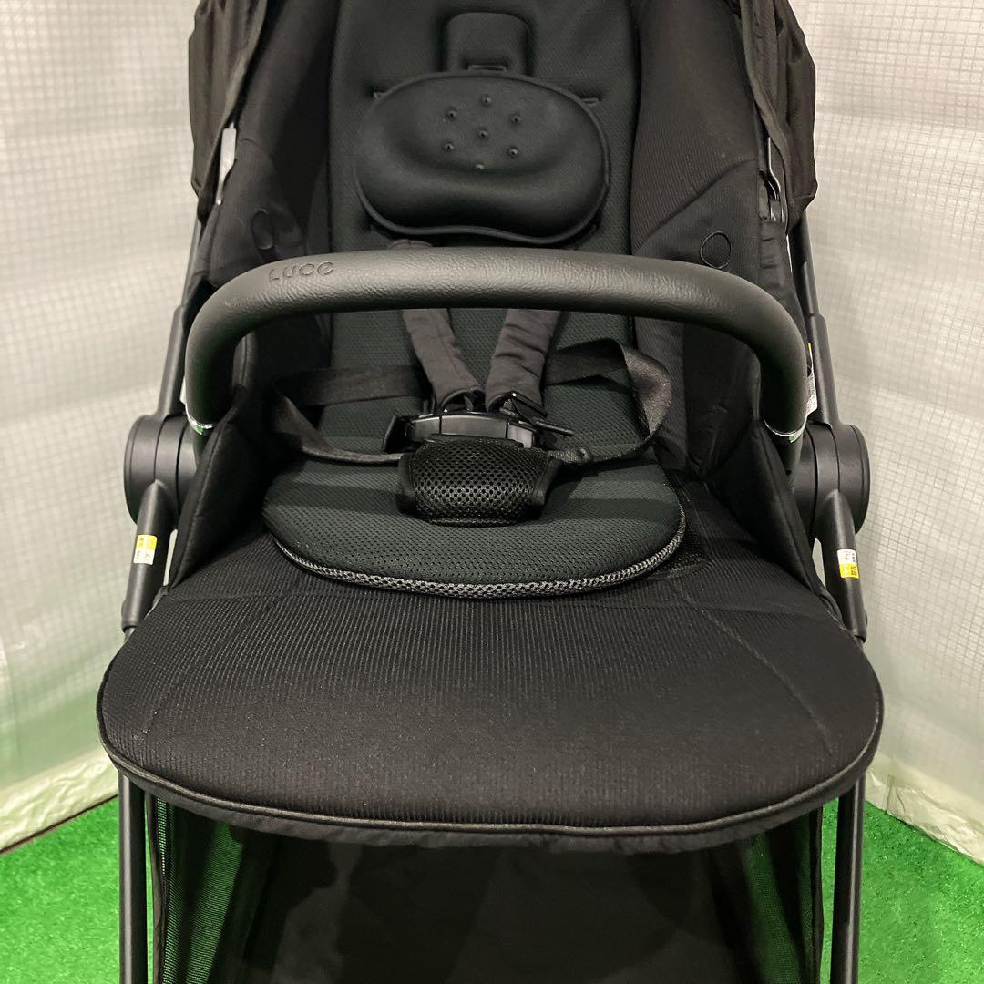 美品 LUCE ルーチェ プレミアム ピンク 限定色 ベビーカー ブラック