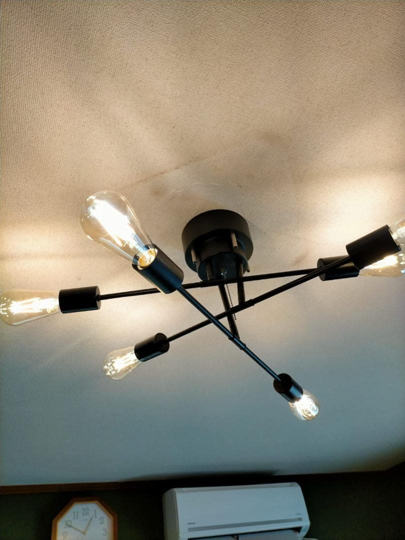 6灯 シンプルなデザイン シーリングライト ペンダント