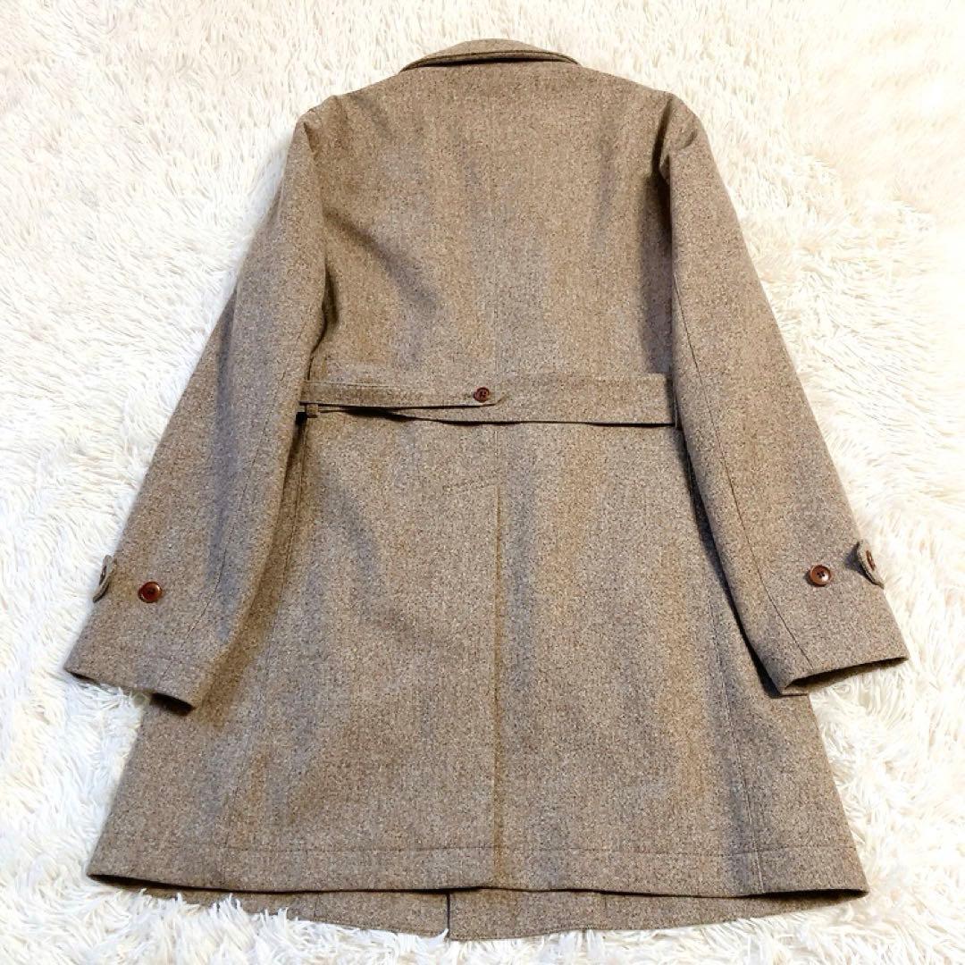 【Loro Piana】SHIPS　ステンカラーコート　ベルト　ベージュ　M美品