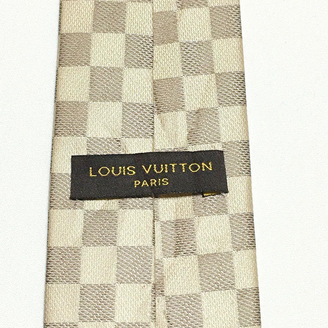 未使用級 ルイヴィトン Louis Vuitton ネクタイ ダミエ