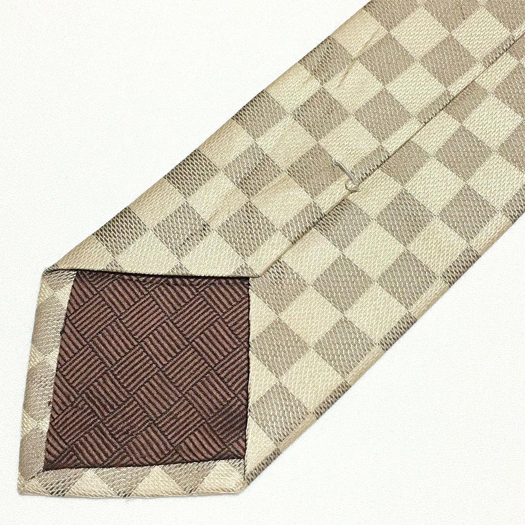 未使用級 ルイヴィトン Louis Vuitton ネクタイ ダミエ