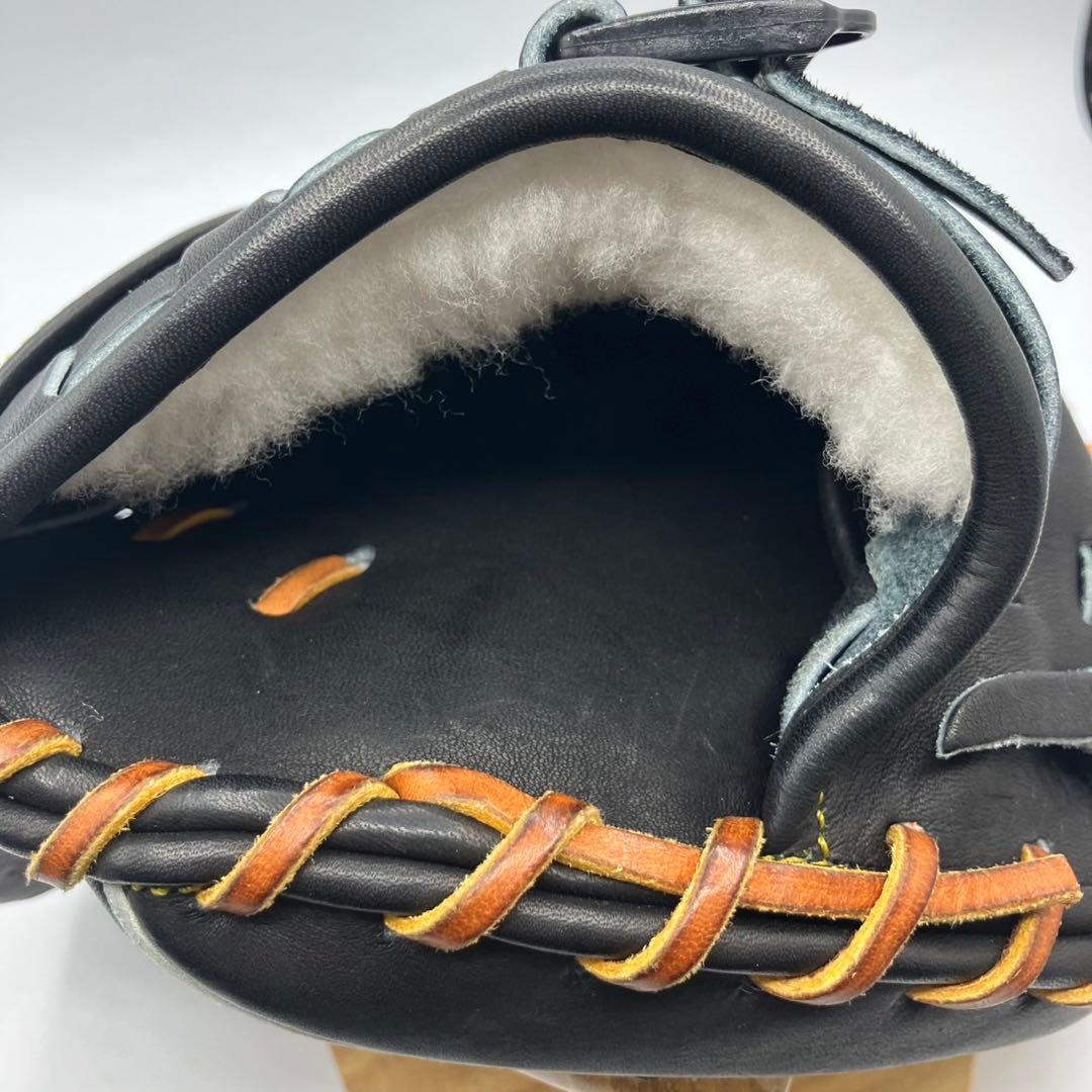 【新品】ハタケヤマ 硬式キャッチャーミット Q-OK 右投げ　ブラック