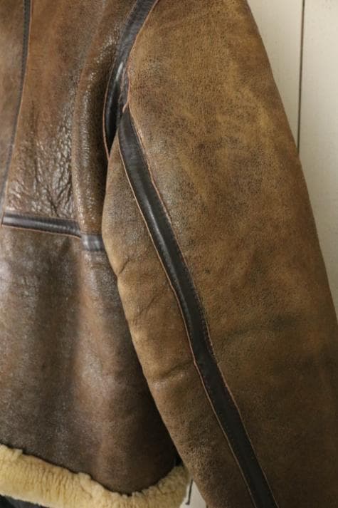 S*要様 【美品】☆Schott：RAFタイプ　シープスキン　フライトジャケット