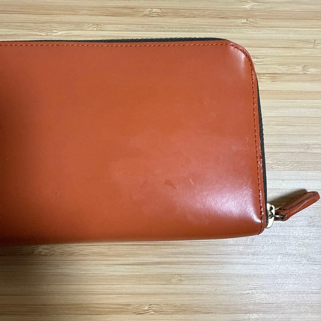 生*生様 PORTER オレンジ レザー 長財布