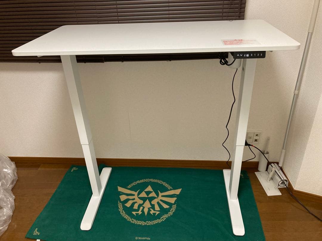 【直接引取限定】山善 電動昇降式デスク120*60