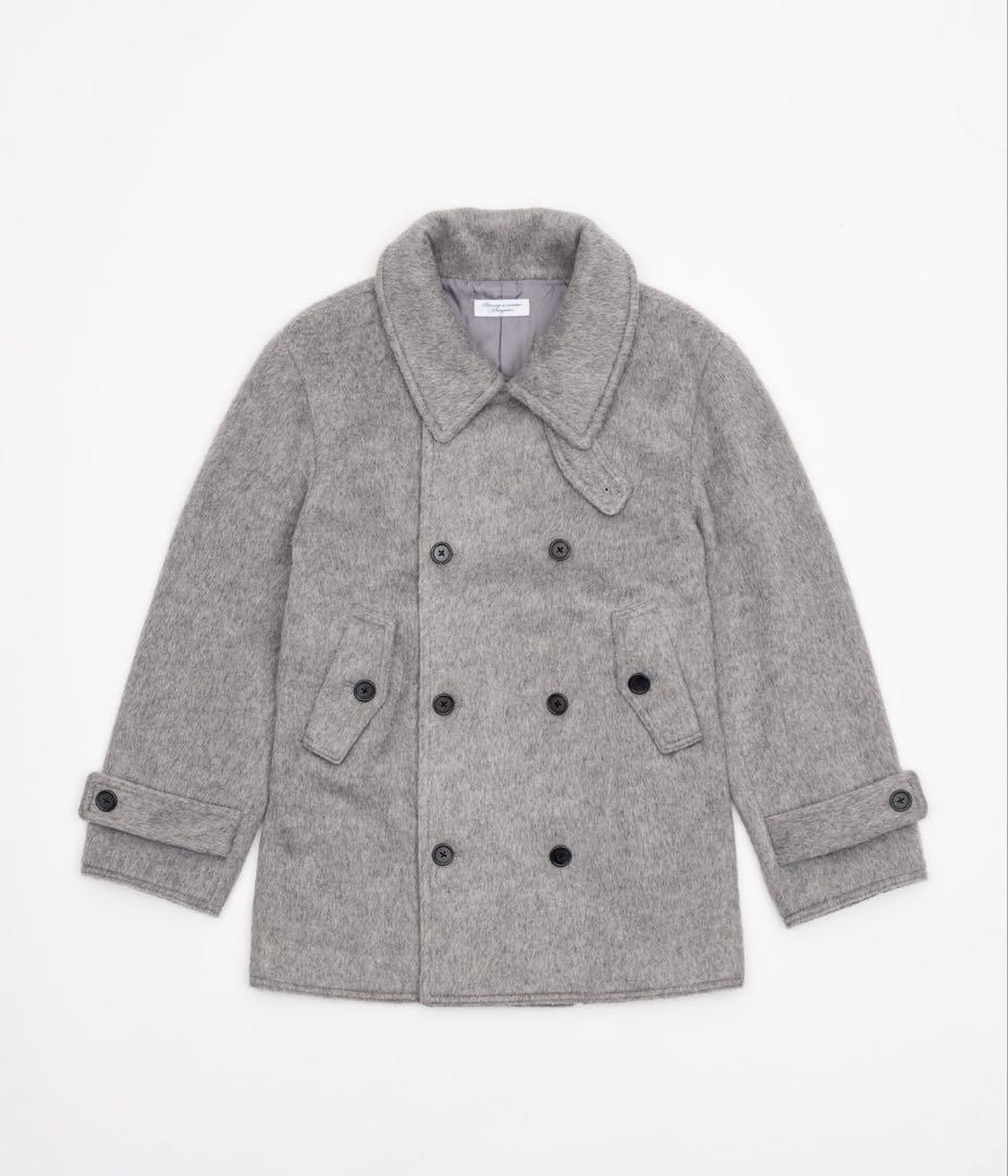 ダブルブレストコートsmyeon スミョン　ミドルシャギーコート