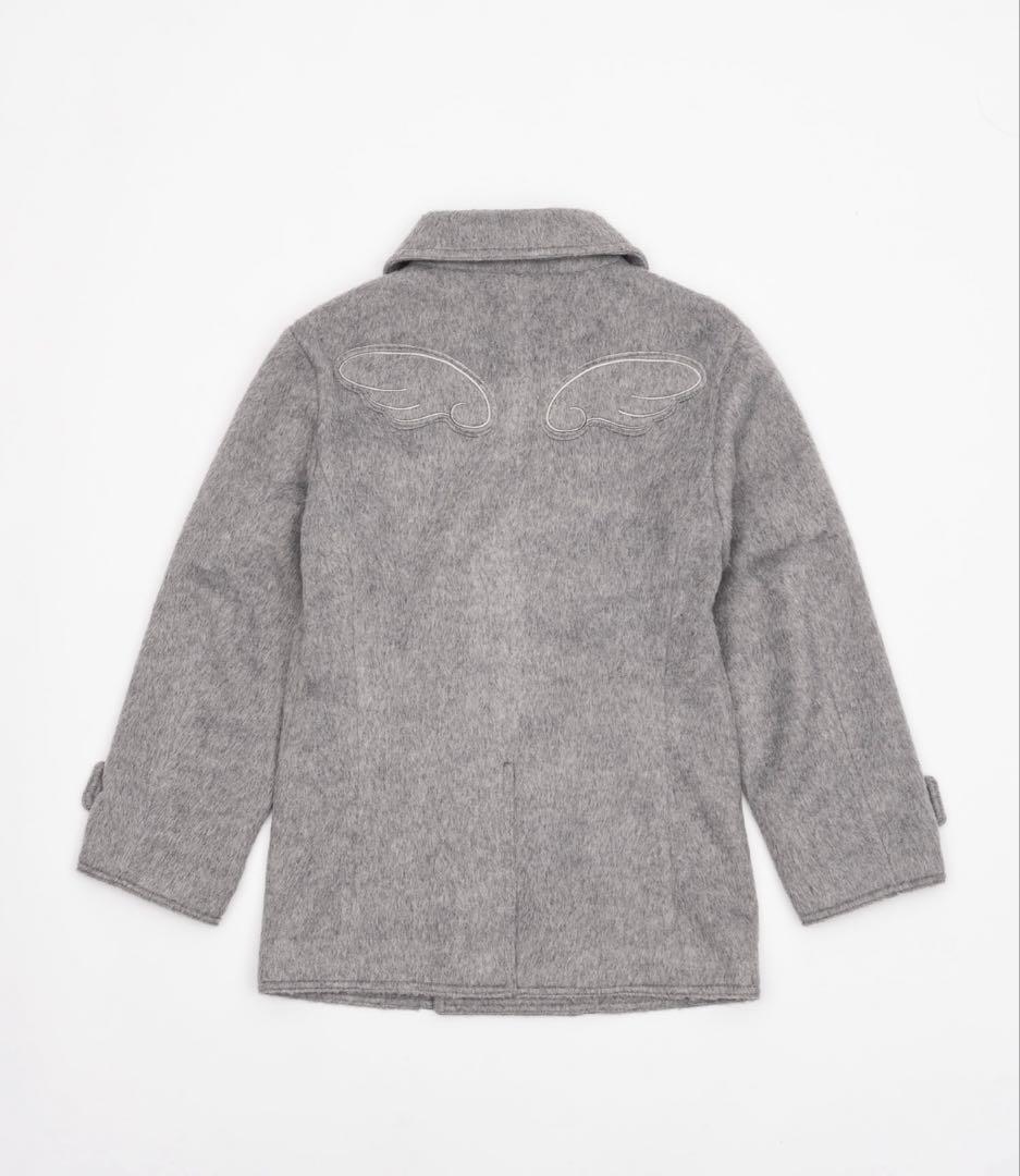 ダブルブレストコートsmyeon スミョン　ミドルシャギーコート