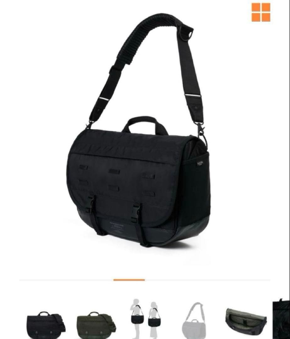 PORTER MONOCHROME MESSENGER BAG サイズL