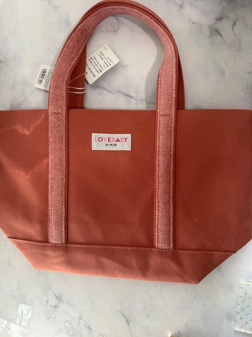 【新品】フェイラー　オールドテディガール　ワッペントートバッグ　ピンク　小