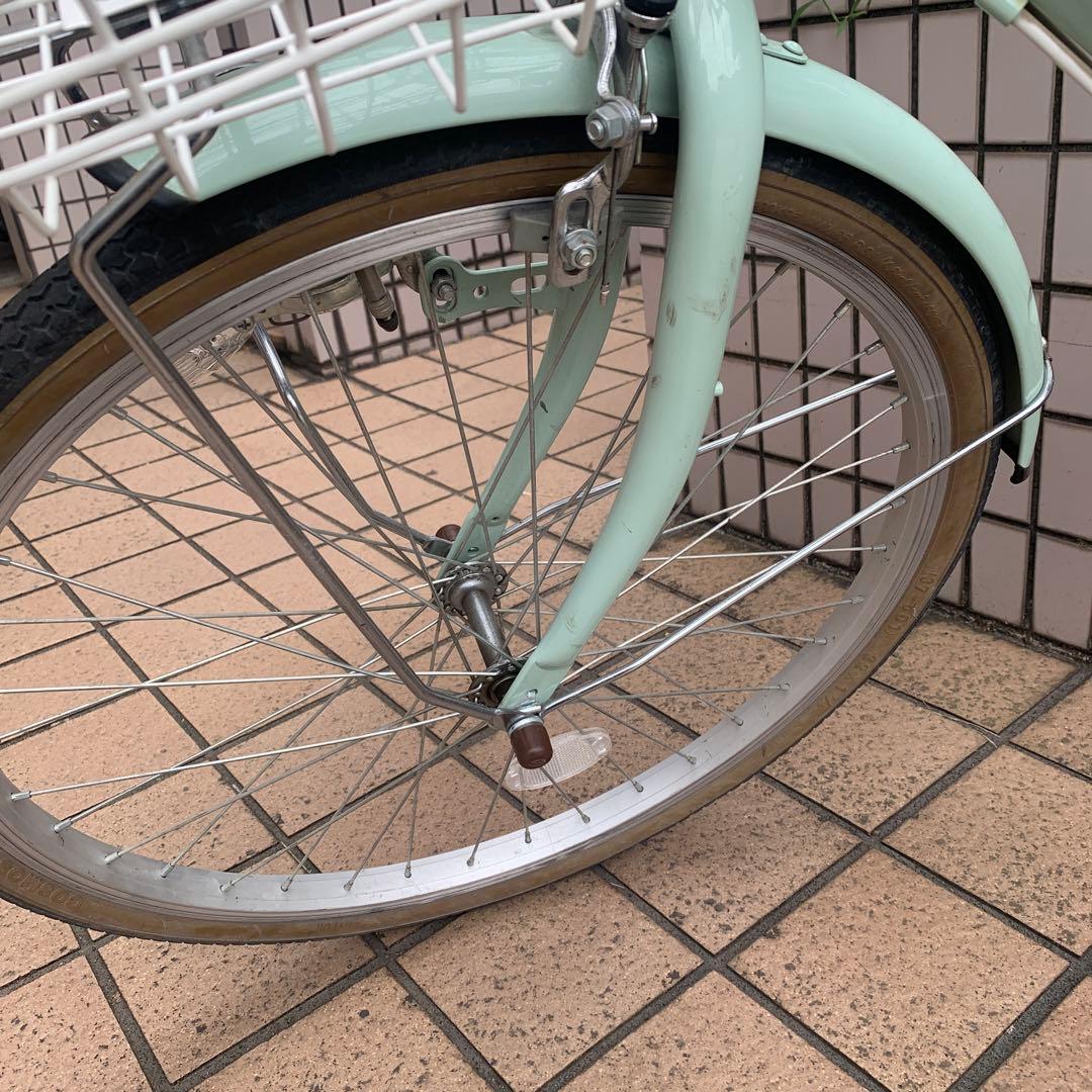 【POM】MAHALOジュニア ミントグリーン 自転車 変速機付き　22