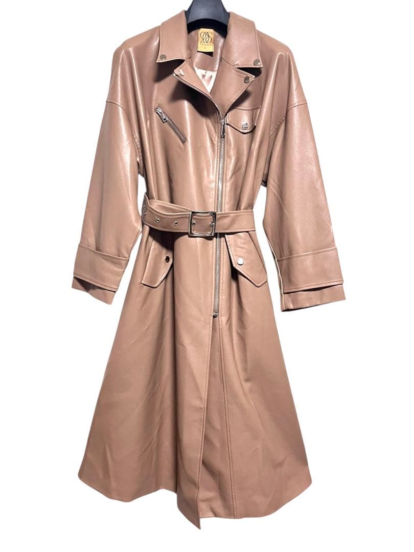 美品　Tnewties アニーのボディーガード コート　ブラウンベージュ　L