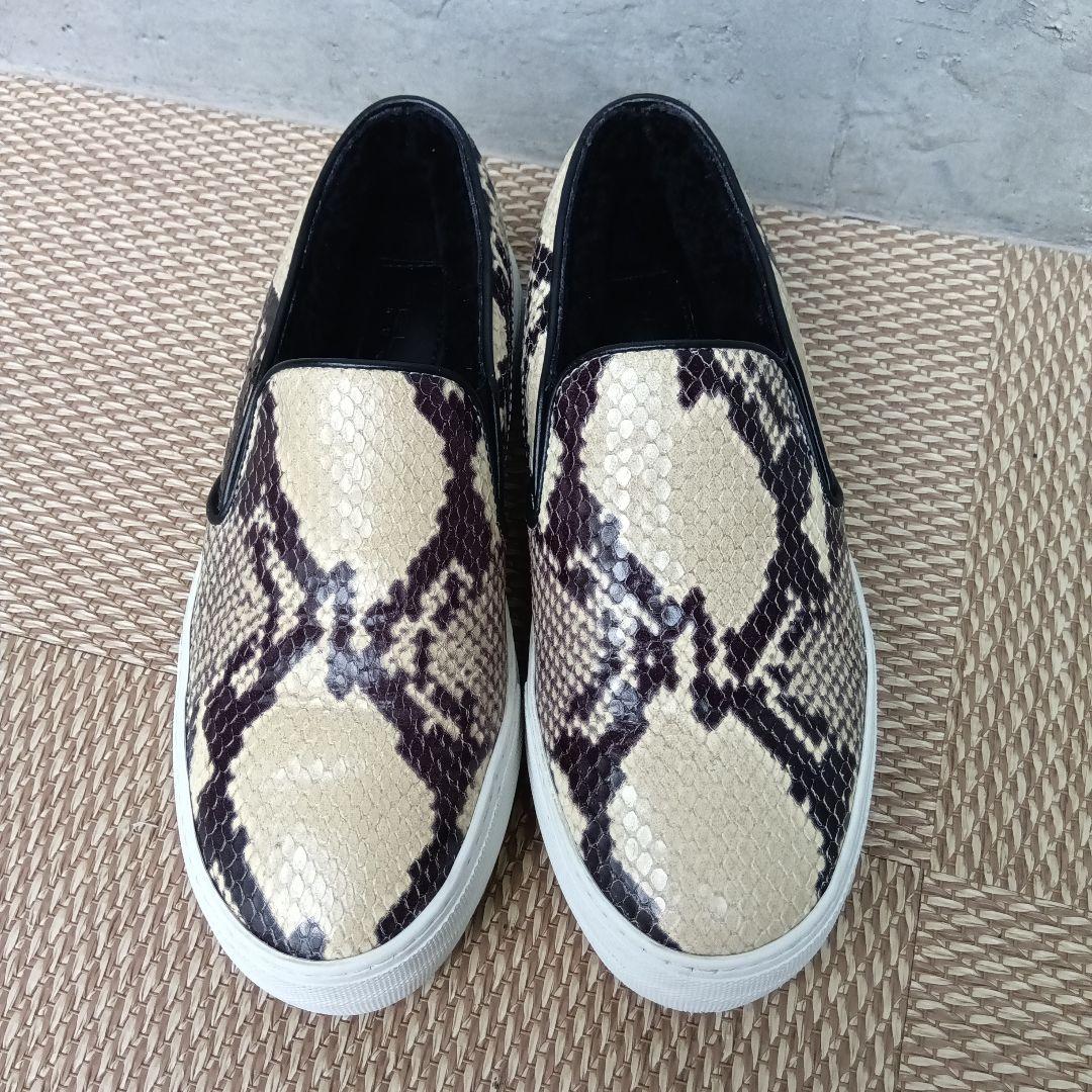 期間限定値下 ペリーコサニー　ボア 厚底 パイソン柄スニーカー 36