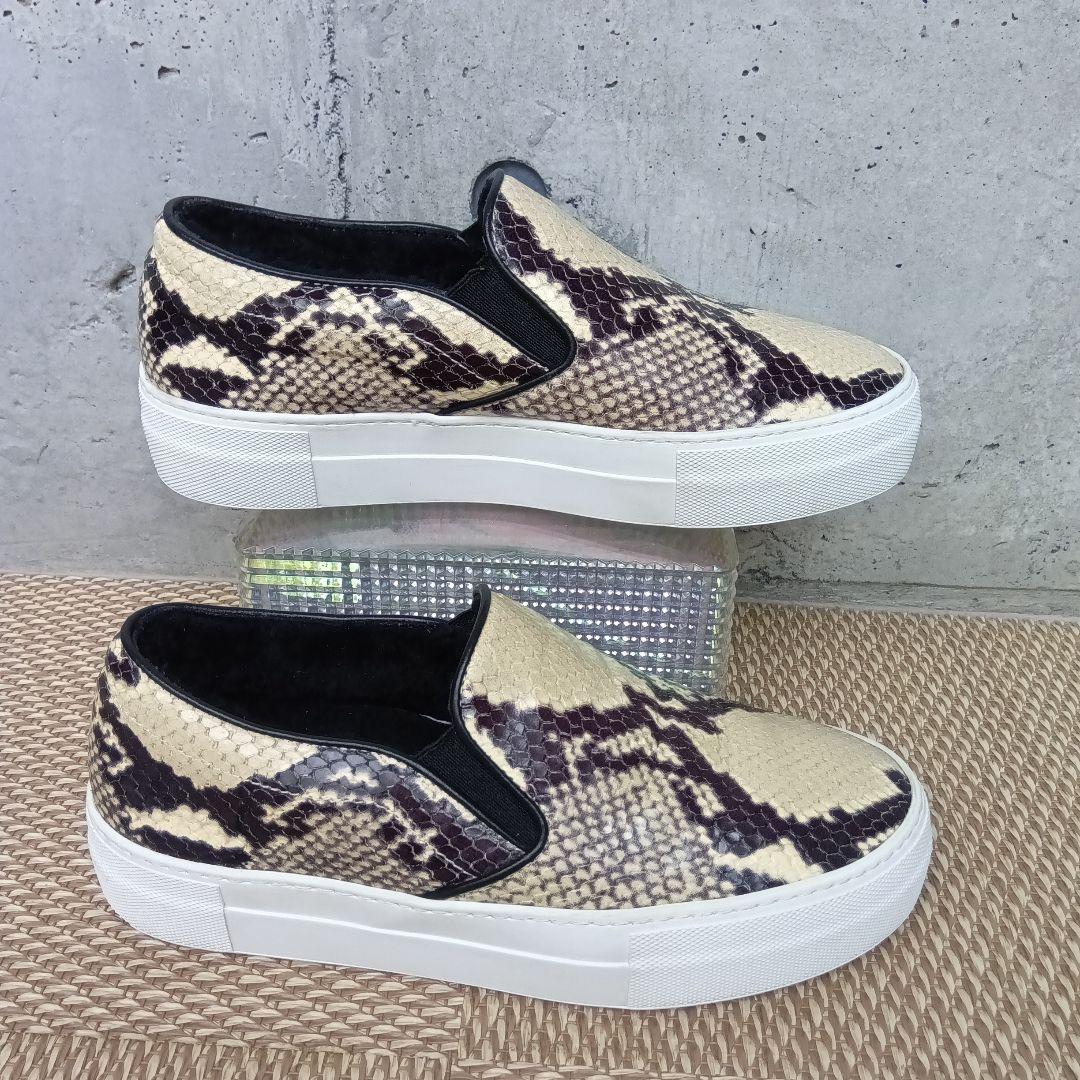 期間限定値下 ペリーコサニー　ボア 厚底 パイソン柄スニーカー 36