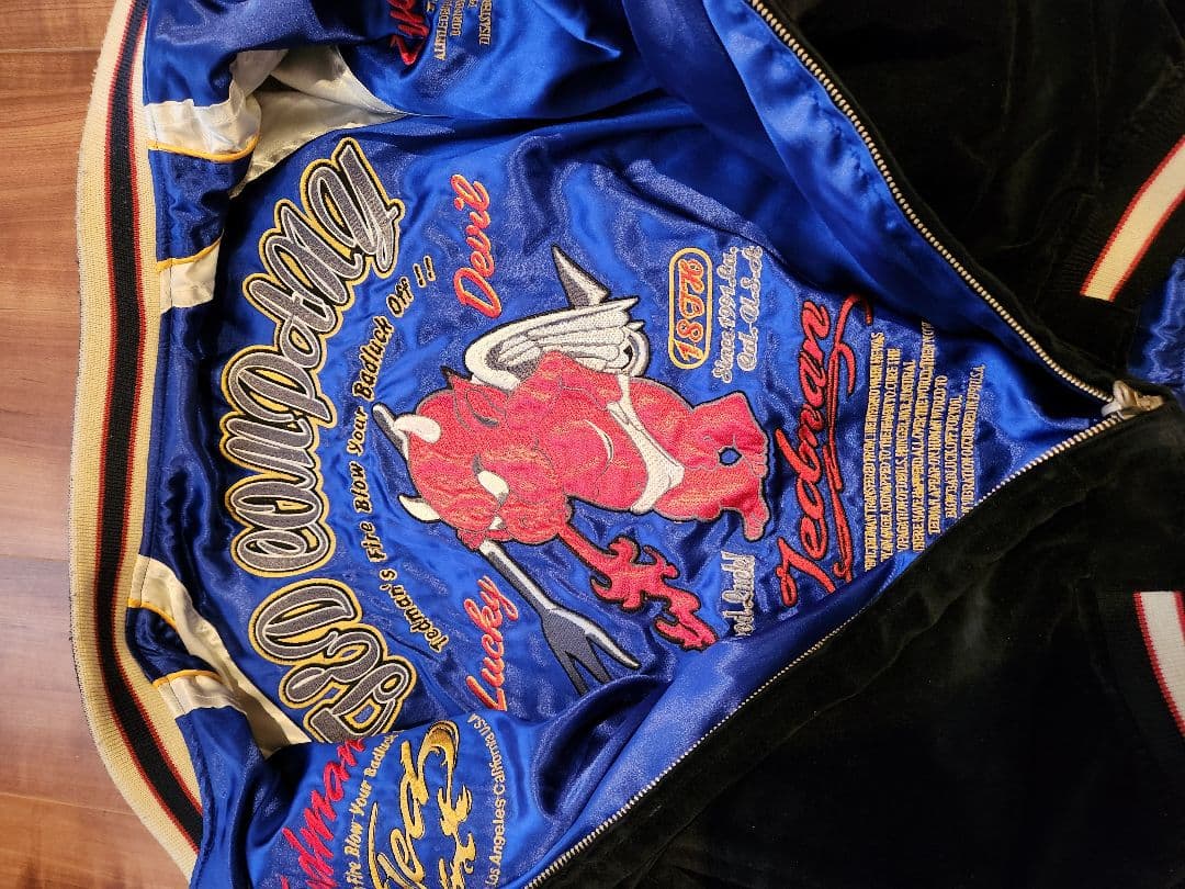 最終値下げ済み TED MAN ベロア スカジャン 42 黒