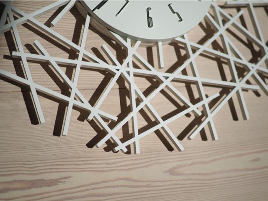 kugel モダン壁掛け時計 ホワイト