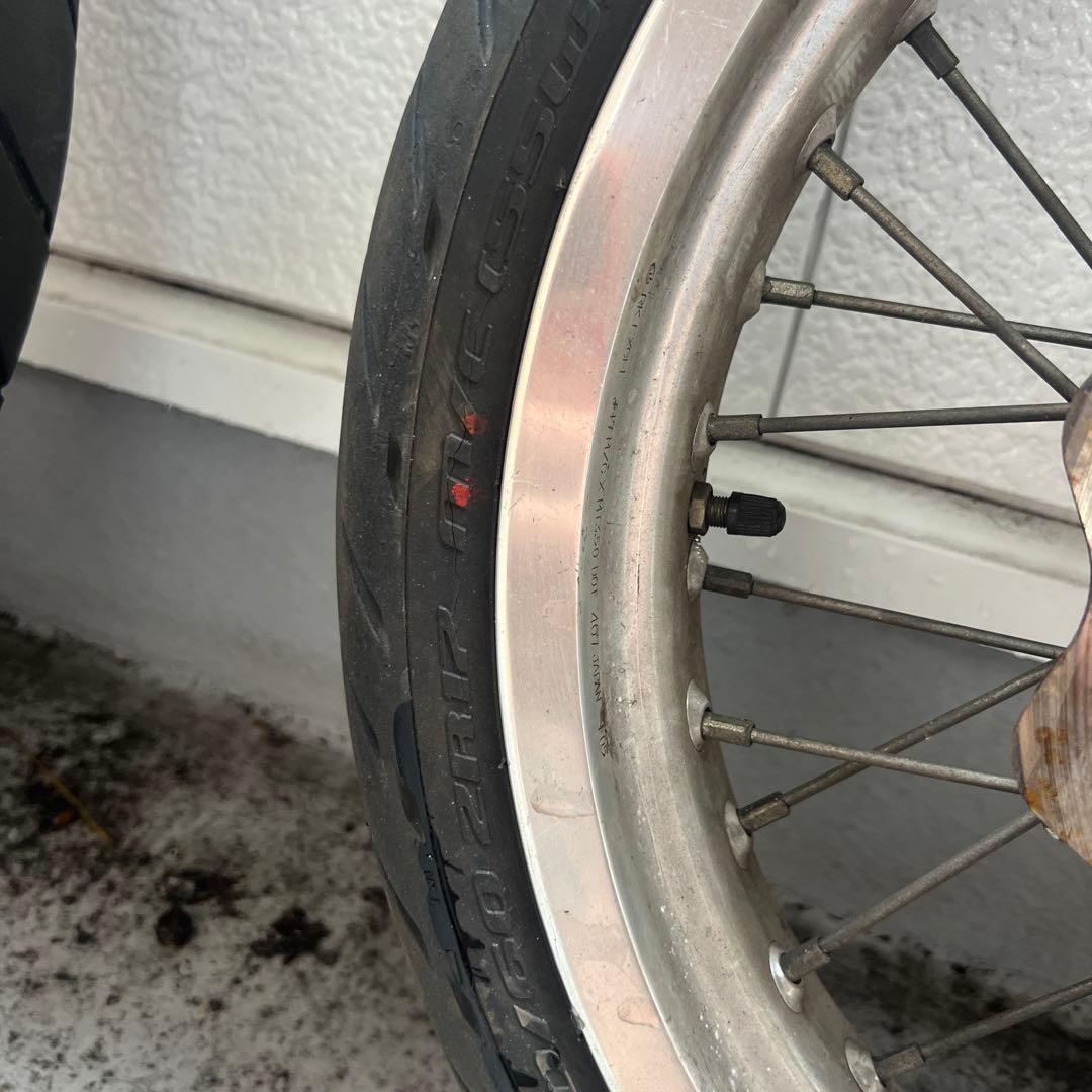 XR650R エクセルホイール 前後セット ブレーキキャリパーブラケット付き