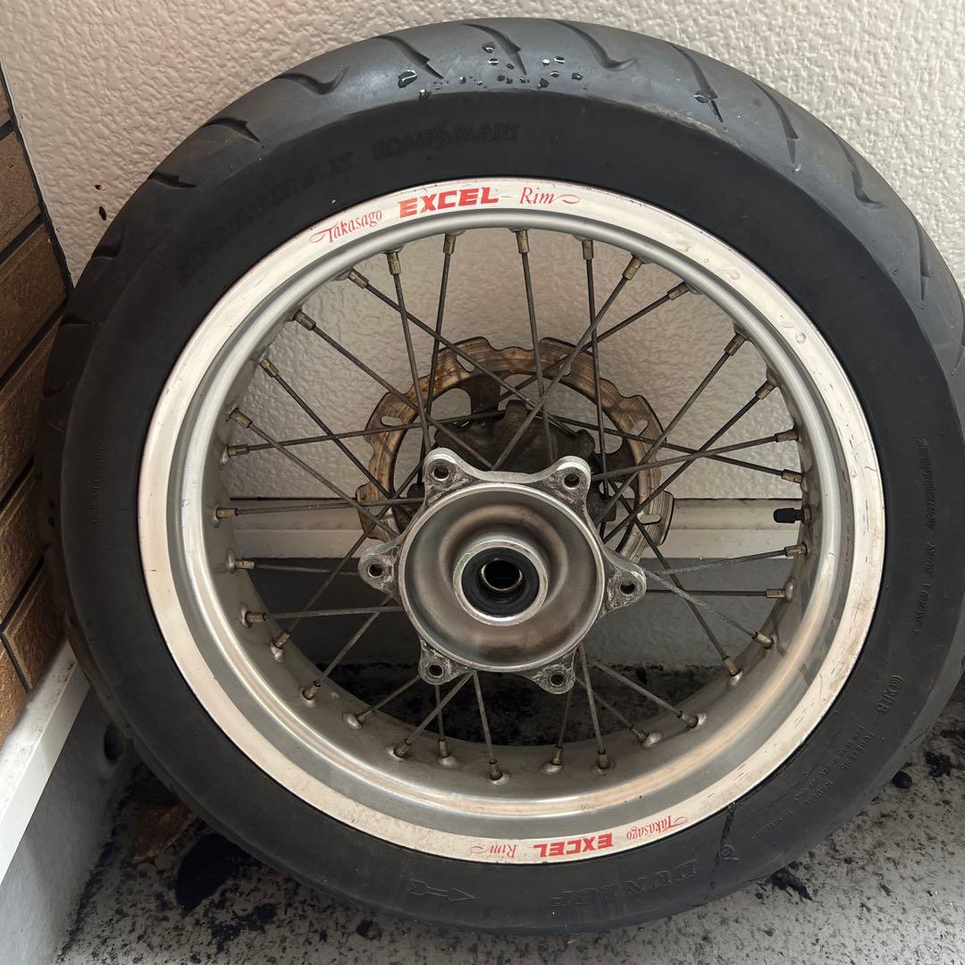 XR650R エクセルホイール 前後セット ブレーキキャリパーブラケット付き