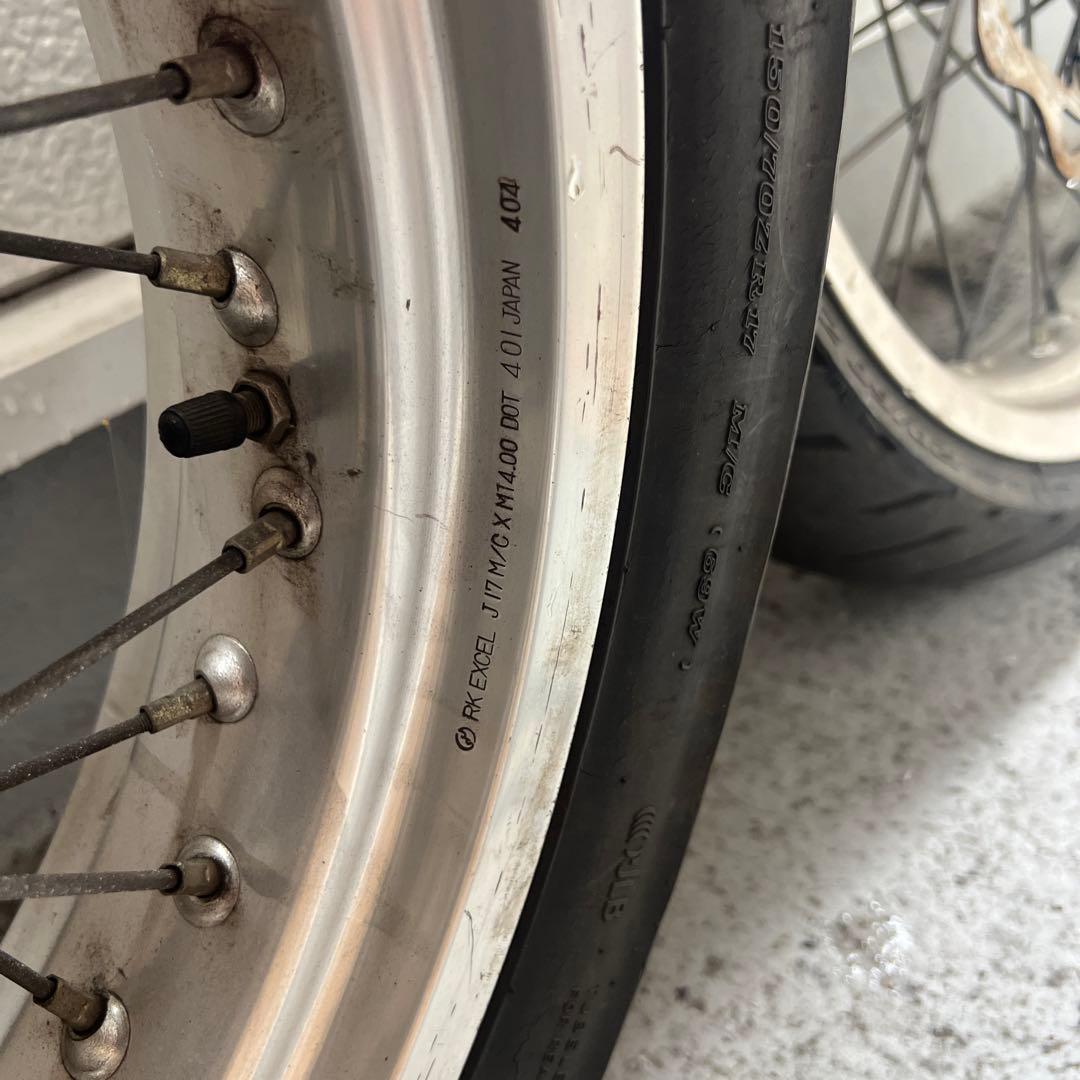 XR650R エクセルホイール 前後セット ブレーキキャリパーブラケット付き