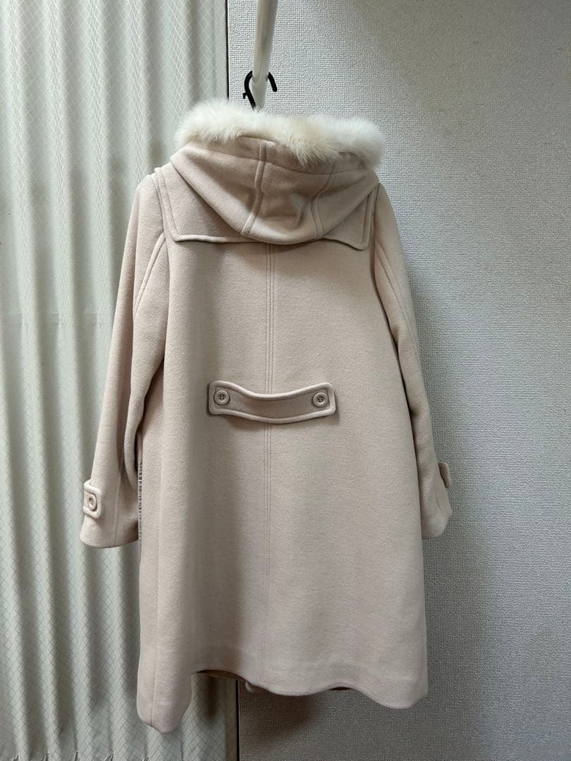 ジルスチュアート ダッフルコート　ベージュ　白