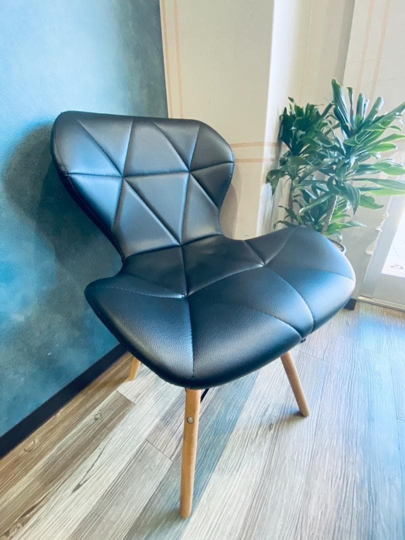 ●黒２脚セット●美品●2way イームズチェア ウッドベース リプロダクト品