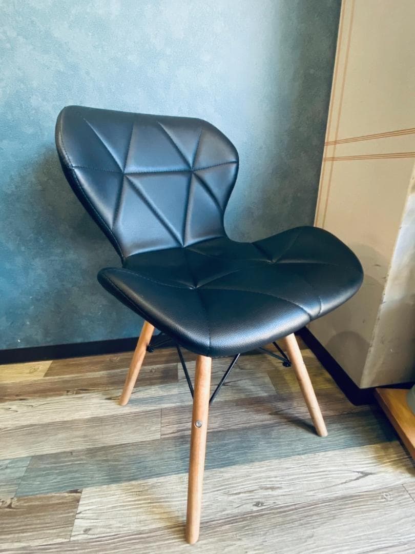 ●黒２脚セット●美品●2way イームズチェア ウッドベース リプロダクト品
