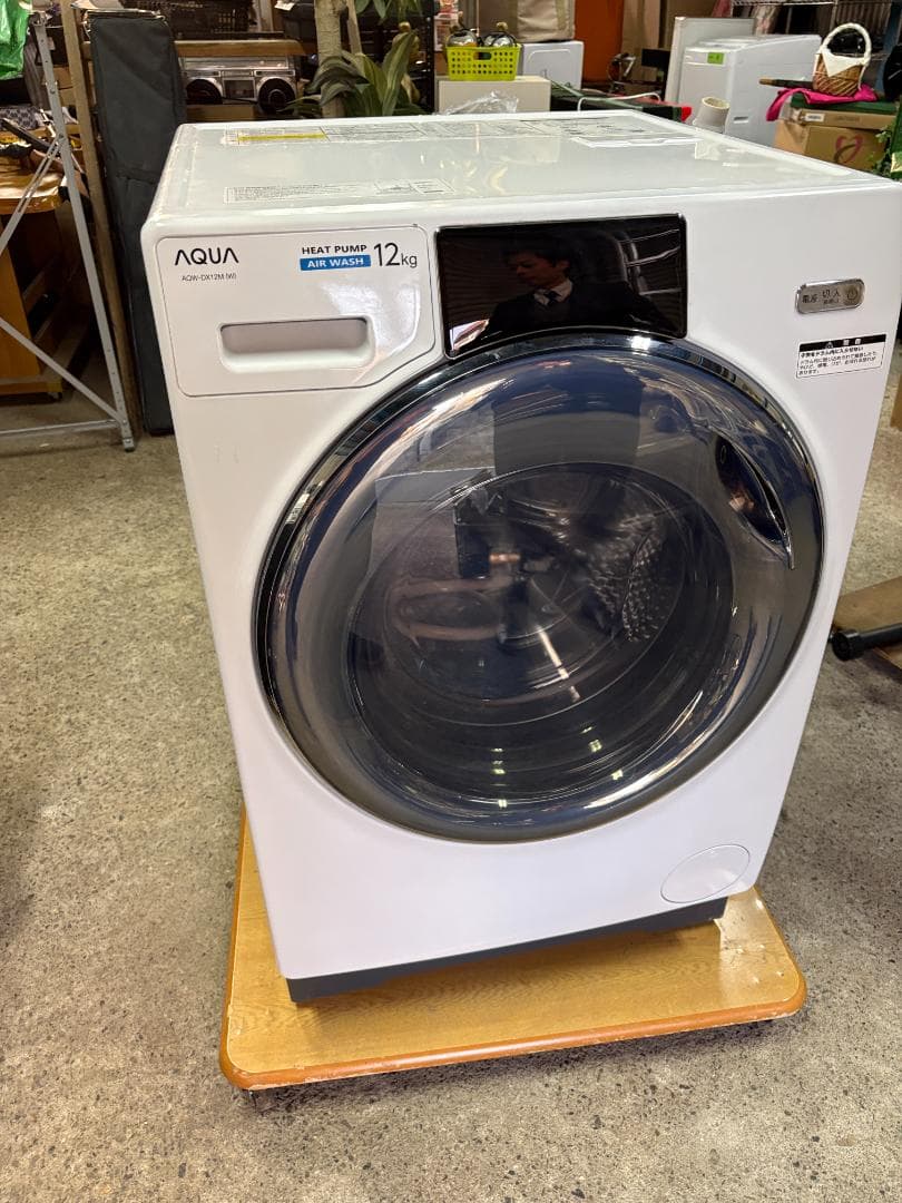 美品 アクア ドラム式洗濯乾燥機 AQW-DX12M 洗濯12kg 乾燥6kg