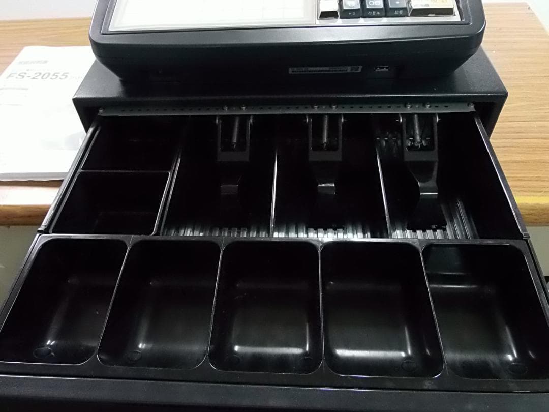 人気の黒1229使える設定無料東芝テックFS-2055インボイスレジスター