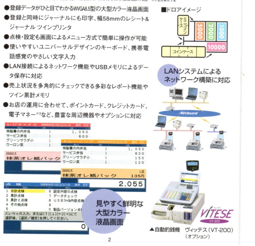 人気の黒1229使える設定無料東芝テックFS-2055インボイスレジスター