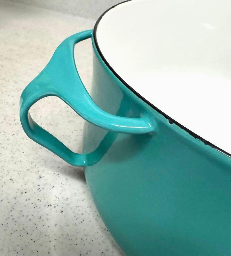 【未使用】DANSK/ダンスク 両手鍋 23cm ターコイズ