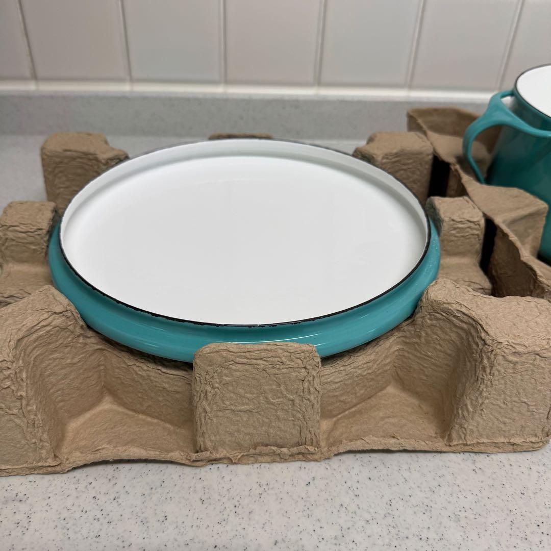 【未使用】DANSK/ダンスク 両手鍋 23cm ターコイズ