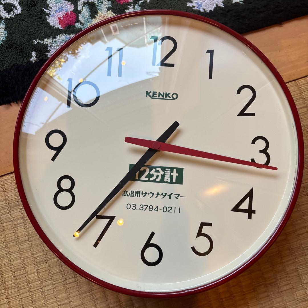 や　サウナ用12分計　高耐久　50Hz東日本仕様